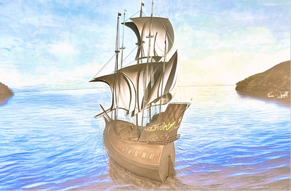 サン・ファン・バウティスタ出航シーンイメージ
